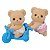 Sylvanian Famillies Gêmeos Bebe Urso Biscoito 5853 Epoch - Imagem 4