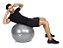 Bola De Ginástica  Gym Ball Tam. 75 Cm C/ Bomba Cinza Vollo - Imagem 2