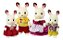 Família Dos Coelhos Chocolate Sylvanian Families Epoch  4150 - Imagem 1