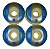 Roda De Skate 53mm Next 2 By Moska Azul Prata Street - Imagem 5