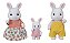 Sylvanian Families Família Dos Coelhos Neve 5501 Epoch - Imagem 2