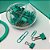 Kit Clips + Prendedores Verde Aqua 86 Unidades Tilibra - Imagem 1