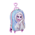 Kit Mala Infantil 3D Disney Frozen Elsa Azul com Rodinha + Mochila Infantil Diplomata Maxtoy - Imagem 2