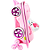 Kit Mala Infantil 3D Hello Kitty Carro com Rodinha + Mochila Infantil Diplomata Maxtoy - Imagem 3
