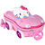 Kit Mala Infantil 3D Hello Kitty Carro com Rodinha + Mochila Infantil Diplomata Maxtoy - Imagem 5