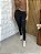 Calça Jeans Feminina Preta Skinny Destroyed - Imagem 1