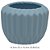 Vaso Cerâmica 12cm - Azul Claro - Imagem 1