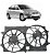 Defletor Ford Focus 1999 À 2008 (sistema De Ventoinha Dupla) - Imagem 1