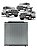 Radiador Ford F250 / F350 / F4000 1999 À 2019- Mwm E Cummins - Imagem 1