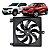 Eletroventilador/ventoinha Renault Kwid 1.0 3cc 2017/ - Imagem 1