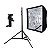 Kit de Iluminação F440 - 1 Tripé 2,5 m + 1 Suporte de Sombrinha YA-421 + 1 Softbox 60x60cm - Imagem 1