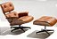 Poltrona E Puff Releitura Charles Eames - Imagem 2