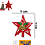 ESTRELA PONTA ARV VAZADA C| LAÇO 10CM NTA10704 NATAL - Imagem 1