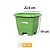 VASO QUADRADO N22 VERDE 9349 - Imagem 1