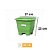 VASO QUADRADO N28 VERDE 9350 - Imagem 1