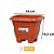 VASO QUADRADO N17 MARROM 9448 - Imagem 1