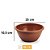 VASO REDONDO 3,5 LITROS MARROM 0127 - Imagem 1