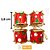 ENFEITE NATAL TAMBOR VERMELHO 3,8 CM PACOTE COM 4 UNIDADES NTA1511 - Imagem 1