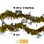 FESTÃO METALIZAO SINO 9 CM X 2 METROS NTE10966 NATAL - Imagem 1