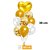 BALÃO LATEX/METALIZADO KIT COM 9 UNIDADES HJS-9 - Imagem 1