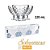TAÇA DE VIDRO JOGO DE SOBREMESA 220 ML JOGO COM 3 UNIDADES H296 - Imagem 1