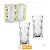 COPO DECORADO DE VIDRO KASSEL 320 ML JOGO COM 2 UNIDADES H190 - Imagem 1