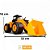 CARRINHO TRATOR ESCAVADEIRA TOPI 4022 - Imagem 1