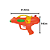 PISTOLA LANÇA ÁGUA WATER GUN MOD. 03 669 - Imagem 2