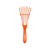 ESCOVA DARMA CACHOS LARANJA 470 - Imagem 1