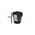 VASO REDONDO SUCULENTA PRETO 150 ML 2805 KIT COM 5 UNIDADES - Imagem 2