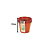 VASO REDONDO SUCULENTA MARROM 150 ML 2806 KIT COM 5 UNIDADES - Imagem 2