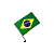 BANDEIRA BRASIL COM HASTE VIDRO - Imagem 1
