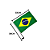 BANDEIRA BRASIL COM HASTE VIDRO - Imagem 2