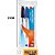 CANETA PAPERMATE KM100 MEDIA AZUL PRETA VERMELHA POUCH COM 3 UNIDADES - Imagem 1