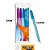 CANETA PAPERMATE KM100 COLORIDA 1.0 MEDIA SORTIDA POUCH COM 4 UNIDADES - Imagem 1