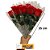 BOTÃO DE ROSA PACOTE COM 20 UNIDADES FLOR COM EMBRULHO - Imagem 1