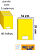 CADERNO BROCHURA 1/4 80 FLS PCT C/ 5 AMARELO - Imagem 1