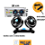 MINI VENTILADOR VEICULAR DUPLO 12V CRS-1000 - Imagem 1