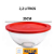 TIGELA ROUND VITAZZA 2,2 L C/ TAMPA PLASTICA 3170 - Imagem 1