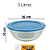 TIGELA ROUND ESPIRAL 3L NATURAL C/ TAMPA PLASTICA 3200 - Imagem 1