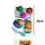 KIT COZINHA ALIMENTOS TOYS-23817 - Imagem 1