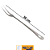GARFO INOX GOLD Para churrasco - Imagem 1