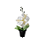 VASO FLOR ARTIFICIAL ORQUIDEA 30CM VA7037 - Imagem 1