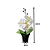 VASO FLOR ARTIFICIAL ORQUIDEA 30CM VA7037 - Imagem 2