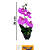 VASO FLOR ARTIFICIAL ORQUIDEA 30CM VA7037 - Imagem 1