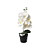 VASO FLOR ARTIFICIAL ORQUIDEA 30CM VA7010 - Imagem 1