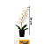 VASO FLOR ARTIFICIAL ORQUIDEA 30CM VA7010 - Imagem 1