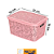 CESTO ORG. 2,2L R. FLORAL ROSA 0688 - Imagem 1