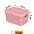 CESTO ORG. 5,5L R, FLORAL ROSA 0607 - Imagem 1