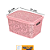 CESTO ORG. 10L R FLORAL PP ROSA 0611 - Imagem 1